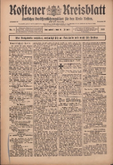 Kostener Kreisblatt: amtliches Veröffentlichungsblatt für den Kreis Kosten 1915.01.16 Jg.50 Nr7