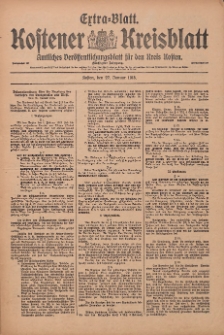 Kostener Kreisblatt: amtliches Veröffentlichungsblatt für den Kreis Kosten 1915.01.27 Jg.50 Extrablatt