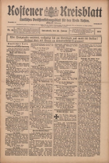 Kostener Kreisblatt: amtliches Veröffentlichungsblatt für den Kreis Kosten 1915.01.30 Jg.50 Nr13