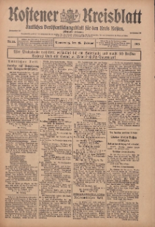 Kostener Kreisblatt: amtliches Veröffentlichungsblatt für den Kreis Kosten 1915.02.25 Jg.50 Nr24