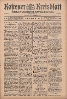 Kostener Kreisblatt: amtliches Ver&ouml;ffentlichungsblatt f&uuml;r den Kreis Kosten 1915.03.25 Jg.50 Nr36