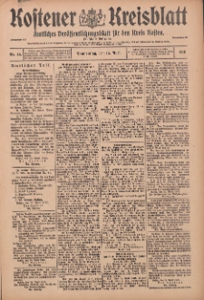 Kostener Kreisblatt: amtliches Veröffentlichungsblatt für den Kreis Kosten 1915.04.15 Jg.50 Nr45