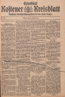 Kostener Kreisblatt: amtliches Veröffentlichungsblatt für den Kreis Kosten 1915.04.21 Jg.50 Nr47a Extrablatt