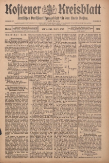 Kostener Kreisblatt: amtliches Ver&ouml;ffentlichungsblatt f&uuml;r den Kreis Kosten 1915.05.06 Jg.50 Nr54