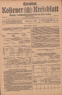 Kostener Kreisblatt: amtliches Veröffentlichungsblatt für den Kreis Kosten 1915.05.07 Jg.50 Nr54a Extrablatt