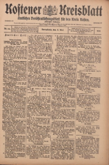 Kostener Kreisblatt: amtliches Veröffentlichungsblatt für den Kreis Kosten 1915.05.08 Jg.50 Nr55