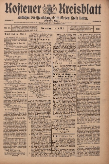 Kostener Kreisblatt: amtliches Veröffentlichungsblatt für den Kreis Kosten 1915.05.13 Jg.50 Nr57
