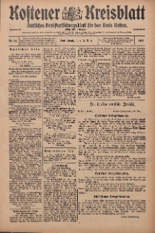 Kostener Kreisblatt: amtliches Veröffentlichungsblatt für den Kreis Kosten 1915.05.15 Jg.50 Nr58