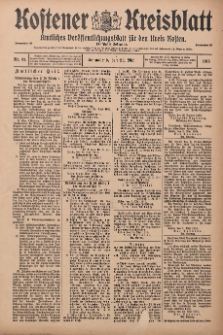 Kostener Kreisblatt: amtliches Veröffentlichungsblatt für den Kreis Kosten 1915.05.22 Jg.50 Nr61