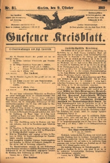 Gnesener Kreisblatt 1910.10.09 Nr81