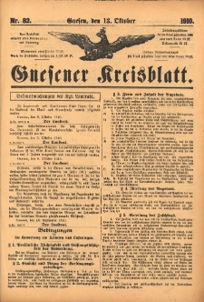 Gnesener Kreisblatt 1910.10.13 Nr82