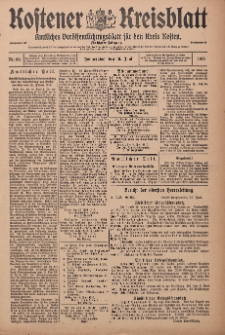 Kostener Kreisblatt: amtliches Ver&ouml;ffentlichungsblatt f&uuml;r den Kreis Kosten 1915.06.10 Jg.50 Nr69