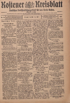 Kostener Kreisblatt: amtliches Veröffentlichungsblatt für den Kreis Kosten 1915.06.12 Jg.50 Nr70