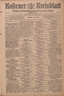 Kostener Kreisblatt: amtliches Veröffentlichungsblatt für den Kreis Kosten 1915.06.15 Jg.50 Nr71