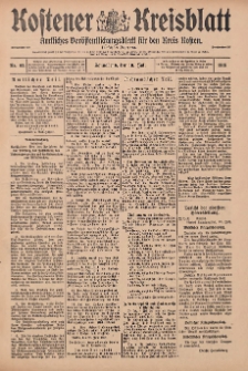 Kostener Kreisblatt: amtliches Ver&ouml;ffentlichungsblatt f&uuml;r den Kreis Kosten 1915.07.10 Jg.50 Nr82