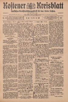 Kostener Kreisblatt: amtliches Veröffentlichungsblatt für den Kreis Kosten 1915.07.10 Jg.50 Nr82