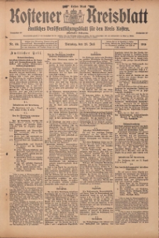Kostener Kreisblatt: amtliches Veröffentlichungsblatt für den Kreis Kosten 1915.07.27 Jg.50 Nr89