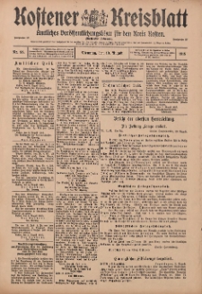 Kostener Kreisblatt: amtliches Veröffentlichungsblatt für den Kreis Kosten 1915.08.10 Jg.50 Nr95