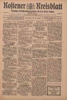 Kostener Kreisblatt: amtliches Veröffentlichungsblatt für den Kreis Kosten 1915.08.28 Jg.50 Nr103