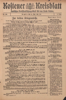 Kostener Kreisblatt: amtliches Veröffentlichungsblatt für den Kreis Kosten 1915.09.11 Jg.50 Nr109 Zweites Blatt