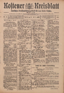 Kostener Kreisblatt: amtliches Ver&ouml;ffentlichungsblatt f&uuml;r den Kreis Kosten 1915.09.16 Jg.50 Nr111