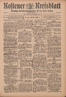 Kostener Kreisblatt: amtliches Ver&ouml;ffentlichungsblatt f&uuml;r den Kreis Kosten 1915.09.28 Jg.50 Nr116
