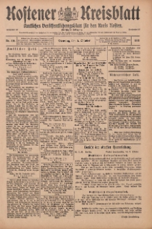 Kostener Kreisblatt: amtliches Veröffentlichungsblatt für den Kreis Kosten 1915.10.05 Jg.50 Nr119