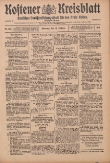 Kostener Kreisblatt: amtliches Ver&ouml;ffentlichungsblatt f&uuml;r den Kreis Kosten 1915.10.12 Jg.50 Nr122