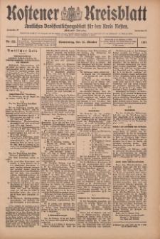 Kostener Kreisblatt: amtliches Veröffentlichungsblatt für den Kreis Kosten 1915.10.14 Jg.50 Nr123