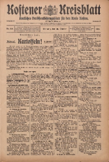 Kostener Kreisblatt: amtliches Veröffentlichungsblatt für den Kreis Kosten 1915.10.26 Jg.50 Nr128