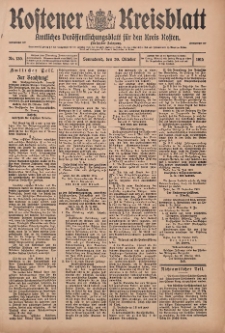Kostener Kreisblatt: amtliches Veröffentlichungsblatt für den Kreis Kosten 1915.10.30 Jg.50 Nr130