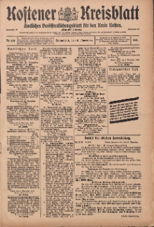 Kostener Kreisblatt: amtliches Ver&ouml;ffentlichungsblatt f&uuml;r den Kreis Kosten 1915.11.06 Jg.50 Nr133