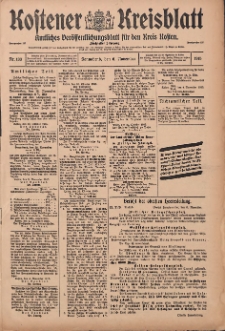 Kostener Kreisblatt: amtliches Veröffentlichungsblatt für den Kreis Kosten 1915.11.06 Jg.50 Nr133