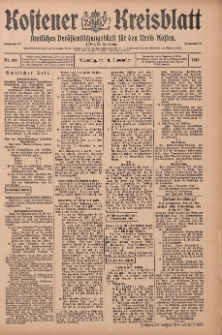 Kostener Kreisblatt: amtliches Veröffentlichungsblatt für den Kreis Kosten 1915.11.09 Jg.50 Nr134