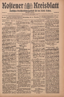 Kostener Kreisblatt: amtliches Veröffentlichungsblatt für den Kreis Kosten 1915.11.11 Jg.50 Nr135