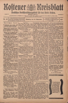 Kostener Kreisblatt: amtliches Veröffentlichungsblatt für den Kreis Kosten 1915.11.16 Jg.50 Nr137