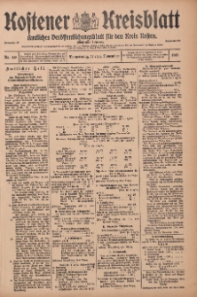 Kostener Kreisblatt: amtliches Veröffentlichungsblatt für den Kreis Kosten 1915.11.25 Jg.50 Nr141