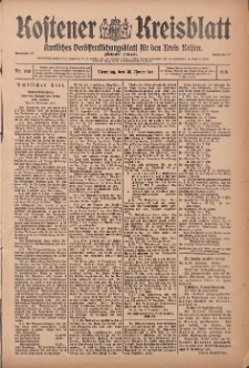 Kostener Kreisblatt: amtliches Ver&ouml;ffentlichungsblatt f&uuml;r den Kreis Kosten 1915.11.30 Jg.50 Nr143