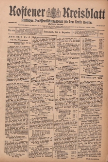 Kostener Kreisblatt: amtliches Veröffentlichungsblatt für den Kreis Kosten 1915.12.04 Jg.50 Nr145