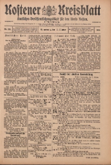 Kostener Kreisblatt: amtliches Ver&ouml;ffentlichungsblatt f&uuml;r den Kreis Kosten 1915.10.07 Jg.50 Nr120
