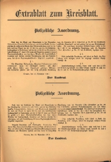 Extrablatt zum Kreisblatt