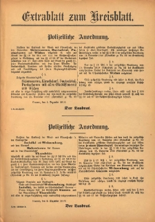 Extrablatt zum Kreisblatt