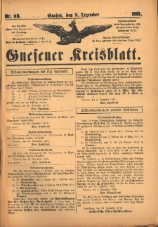 Gnesener Kreisblatt 1910.12.08 Nr98