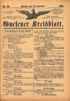 Gnesener Kreisblatt 1910.12.11 Nr99