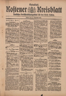 Kostener Kreisblatt: amtliches Veröffentlichungsblatt für den Kreis Kosten 1915.12.31 Jg.50: Extrablatt