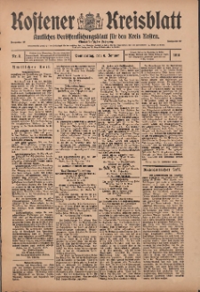 Kostener Kreisblatt: amtliches Veröffentlichungsblatt für den Kreis Kosten 1916.01.06 Jg.51 Nr3