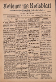 Kostener Kreisblatt: amtliches Veröffentlichungsblatt für den Kreis Kosten 1916.01.13 Jg.51 Nr6
