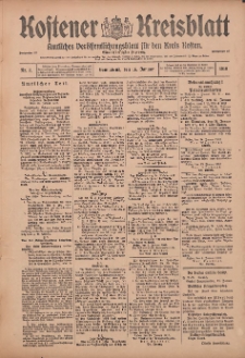 Kostener Kreisblatt: amtliches Veröffentlichungsblatt für den Kreis Kosten 1916.01.15 Jg.51 Nr7