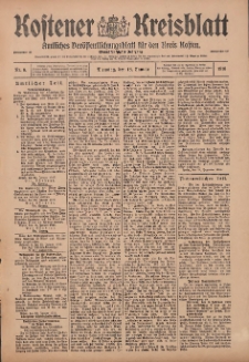 Kostener Kreisblatt: amtliches Veröffentlichungsblatt für den Kreis Kosten 1916.01.18 Jg.51 Nr8