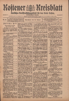 Kostener Kreisblatt: amtliches Veröffentlichungsblatt für den Kreis Kosten 1916.01.22 Jg.51 Nr10